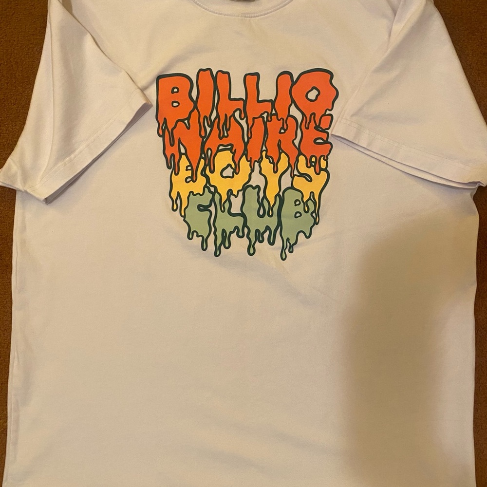 Billionaire Boys Club White Tee with Drip Graphic